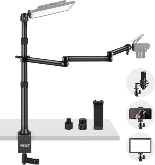 Neewer 10101836 Table Camera Mount Stand with Flexible Arm