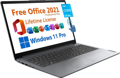 Lenovo 15-1i82QD FHD Touchscreen Laptop + Office 2021