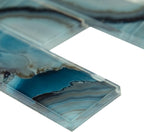 MSI AMZ-MD-00331-SAM Night Sky Glass Interlocking Subway Tile Sample