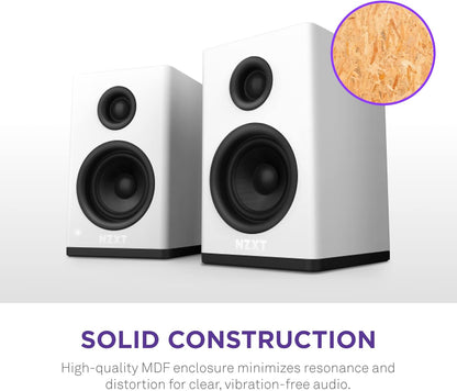 NZXT AP-SPKW2-US - Relay PC Gaming Speakers - White