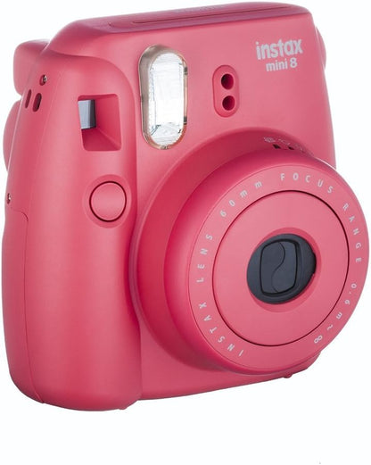 Fujifilm INSTAXMINI8-RSRB Raspberry Instant Film Camera (Renewed)