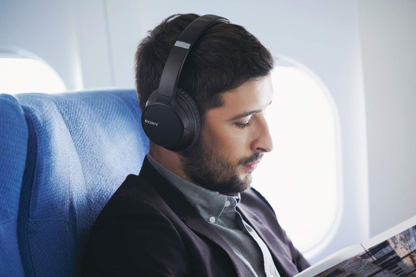Sony WHCH700N/B Noise Cancelling Bluetooth Headphones - Black