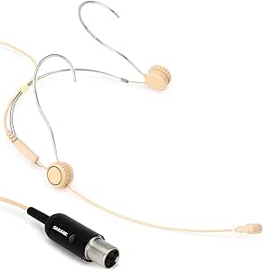 Shure TwinPlex TH53T/O-MTQG Headset Microphone - Omnidirectional, TA4F - Tan