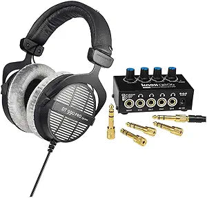 Beyerdynamic DT-990 Pro Open Headphones Amplifier Bundle