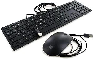 HP 928923-001 USB Wired Black Keyboard and Mouse