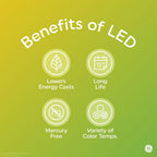 GE 25016 LED G25 Globe Bulbs 60W Soft White 2-Pack