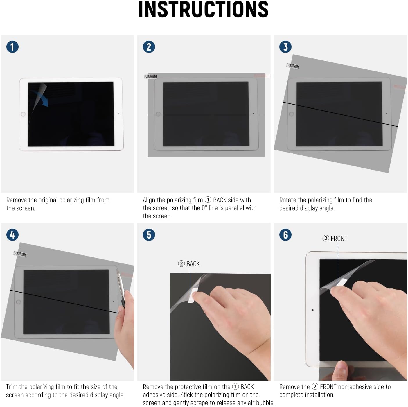 Neewer 10102617 Polarizing Film 8.3" x 11.7" Sheet 2-Pack