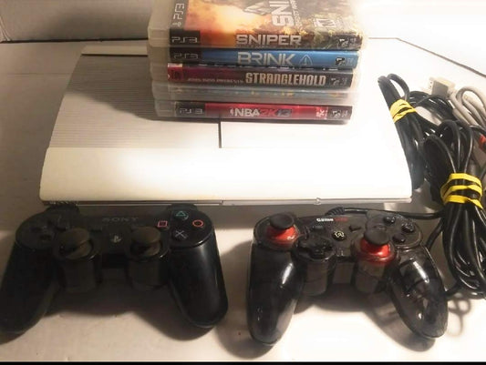 Sony CECH-4012 PlayStation 3 PS3 Slim 500GB Console (White)