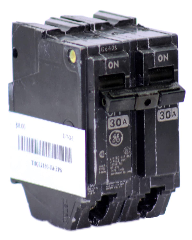 GE THQL2130 30A 240V 2-Pole Circuit Breaker — main product image