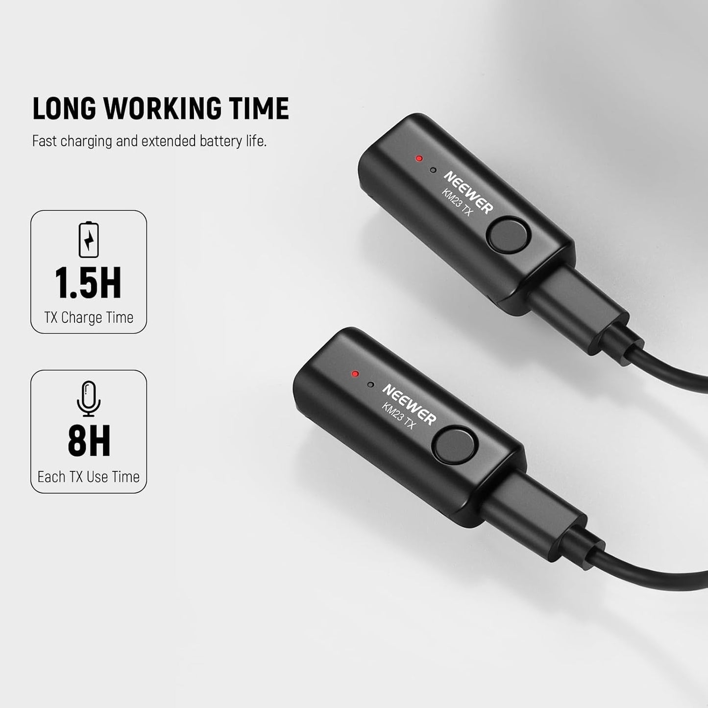 NEEWER 21000089 USB-C Wireless Lavalier Microphone Kit