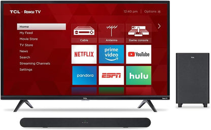 TCL 40" TV & Alto 6 Subwoofer Roku Smart