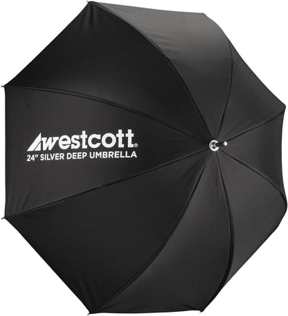 Westcott 5627 Silver Bounce Deep Photography Umbrella 24"