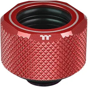 Thermaltake Pacific C-PRO 16mm PETG Tube Compression Fitting Red