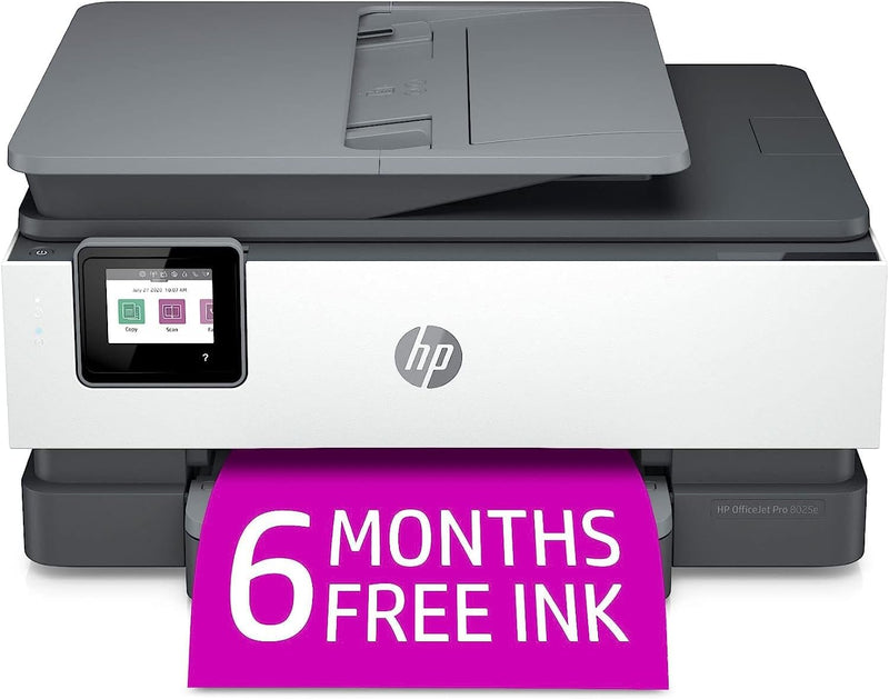 HP 8025e OfficeJet Pro Wireless Color All-in-One Printer — main product image