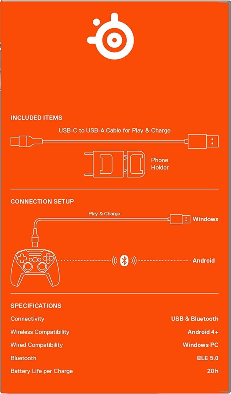 SteelSeries 69076 Stratus+ Bluetooth Android/PC Controller