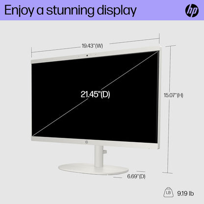 HP 22-dg0012 All-in-One Desktop PC Intel N200 FHD