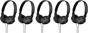 Sony ZX110 Over-Ear Headphones 5-Pack Bundle
