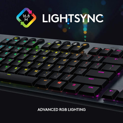 Logitech G815 LIGHTSYNC RGB Clicky Mechanical Keyboard (Renewed)