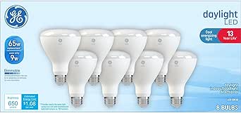 GE Daylight LED BR30 Floodlight 65W Equivalent 8-Pack