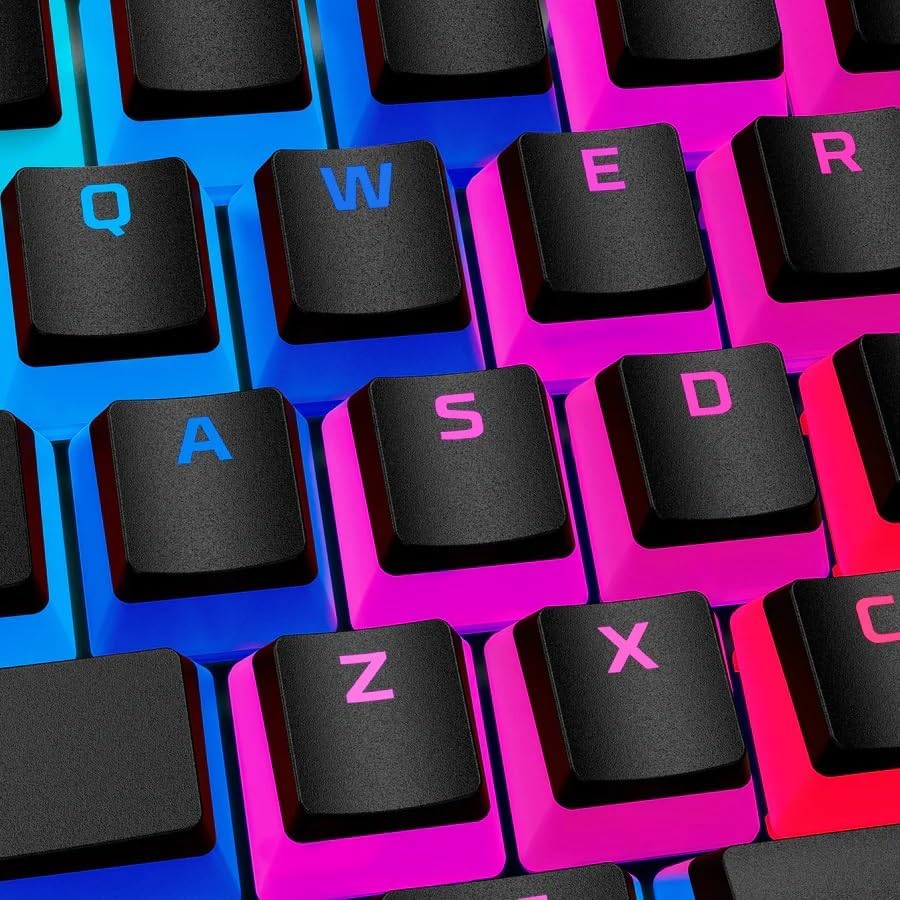 HyperX HKCPXP Pudding Keycaps - Double Shot PBT, Black