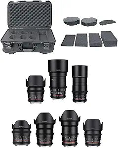 Rokinon CN DS Cine Lens Bundle Canon EF Mount