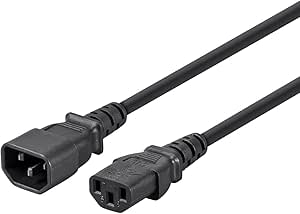 Monoprice 106448 6ft 3-Prong C14 to C13 Extension Cord