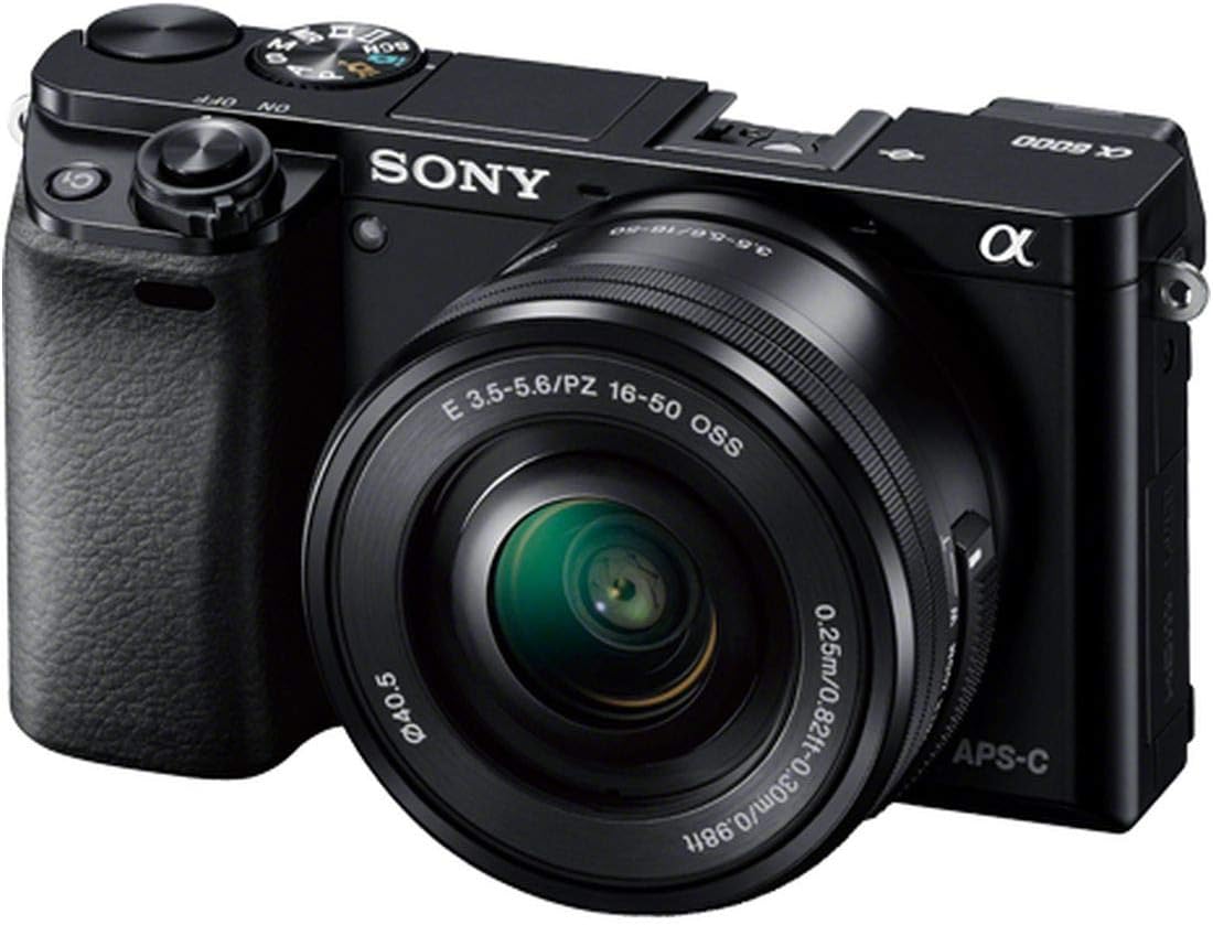 Sony ILCE6000L/B a6000 Mirrorless Camera with 16-50mm Lens (Renewed)