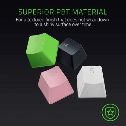 Razer RC21-01490200-R3M1 Doubleshot PBT Keycap Set - Mercury White