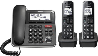 Panasonic KX-TGB852B Corded/Cordless Phone System with Answering Machine