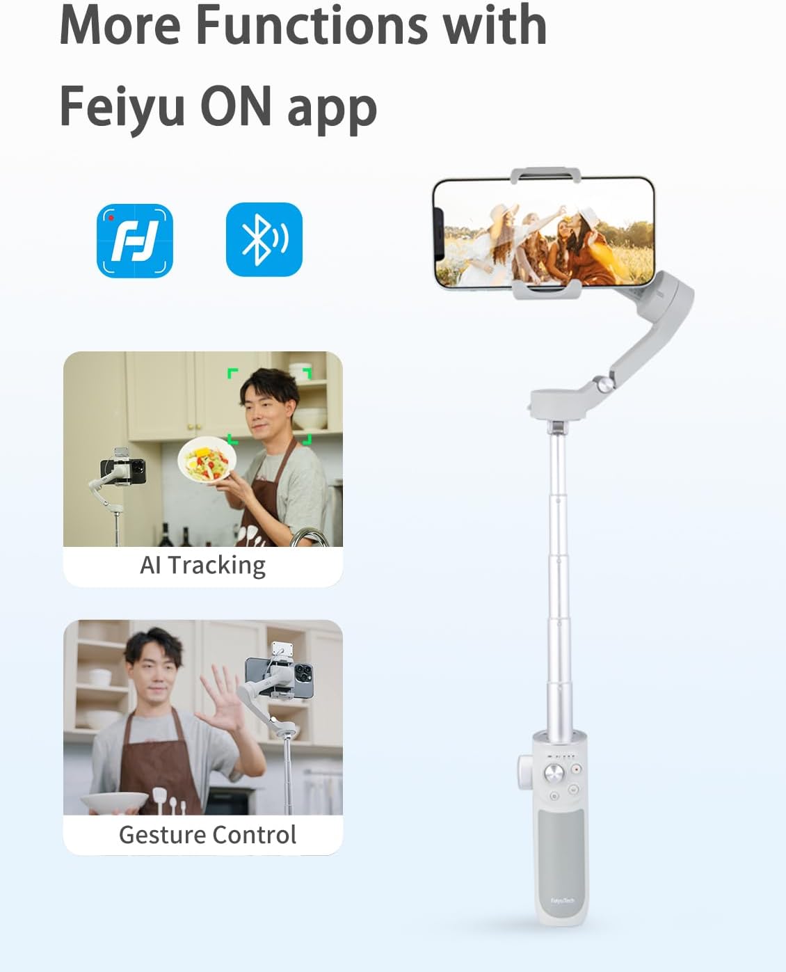 FeiyuTech US-V04-IM-BLE VB4 AI Smartphone Gimbal Stabilizer