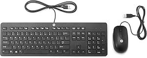 HP T4E63AT USB Keyboard Mouse Combo Kit (Renewed)