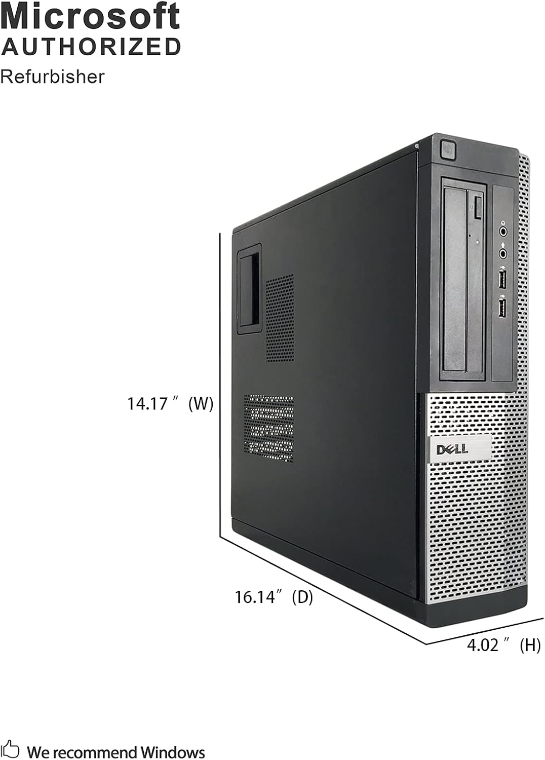 Dell 390 DT Desktop i3-2100 8GB 1TB HDMI WiFi Renewed