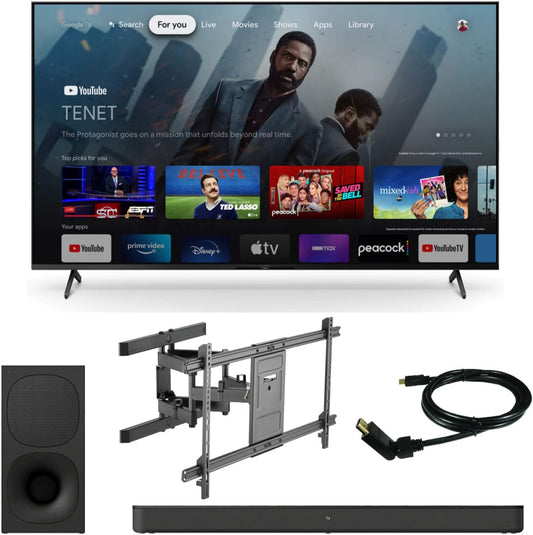 Sony KD75X85 75-Inch 4K UHD Google TV Bundle