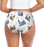 Novastar Womens Trains Pattern Seamless Bikini Panties