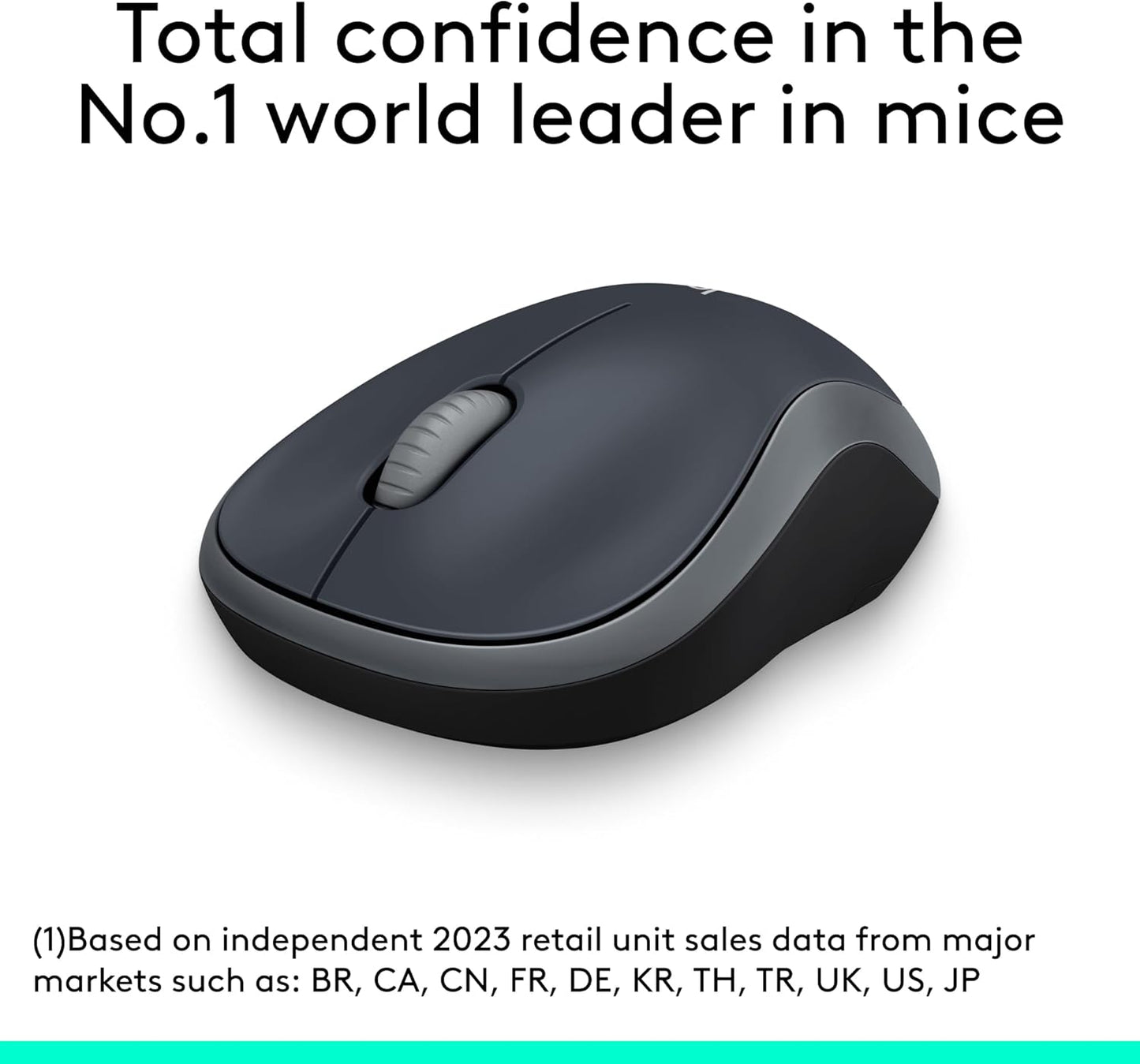 Logitech 910-002225 M185 Wireless Mouse - Swift Grey