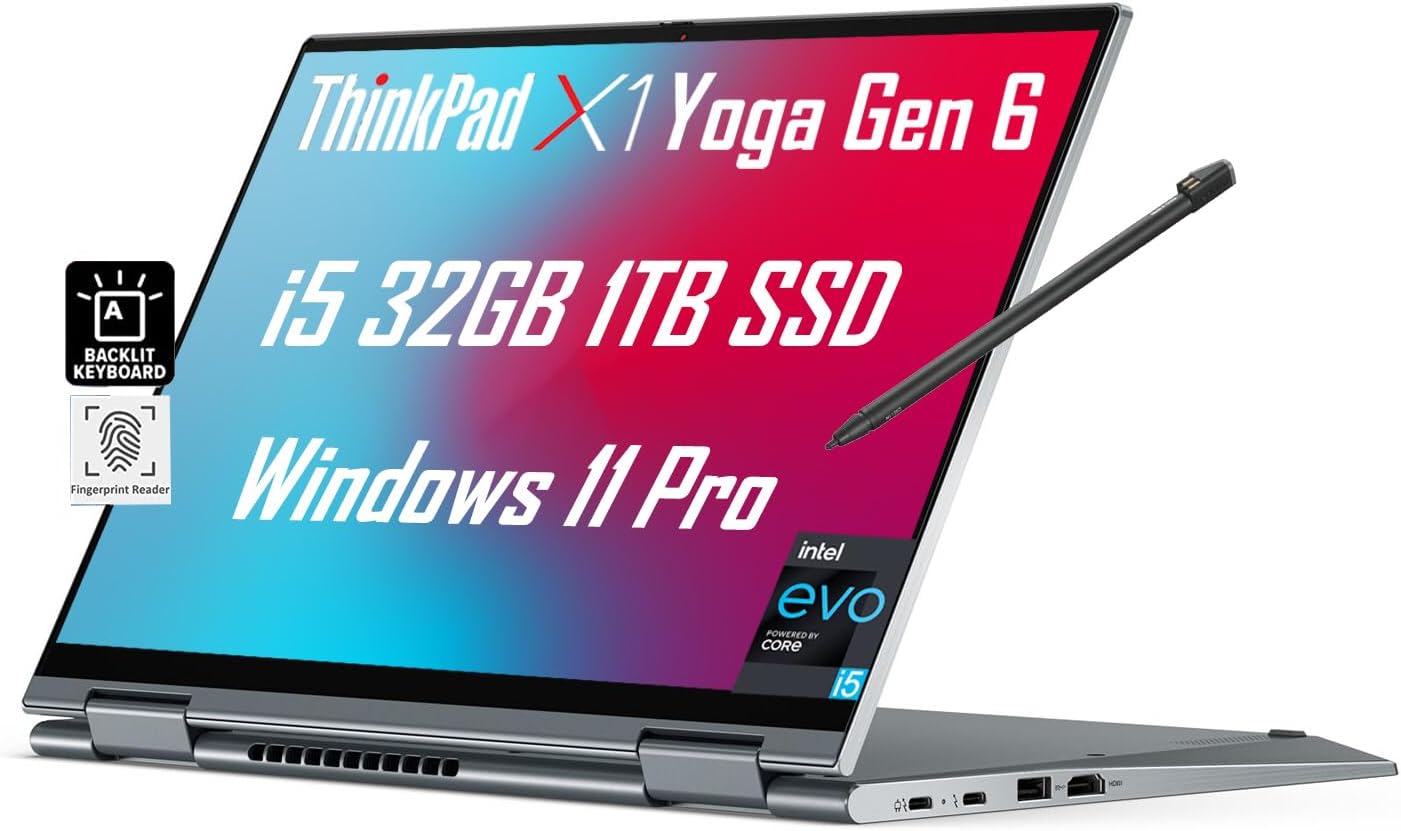 Lenovo ThinkPad X1 Yoga Gen 6 14" 2-in-1 Touch Laptop