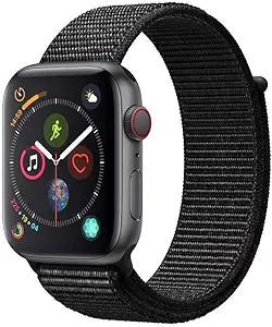 Apple Watch Series 4: 44mm GPS + Cellular (Renewed)