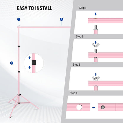 Neewer NK-ST0204: Photo Studio Backdrop Support System - Pink