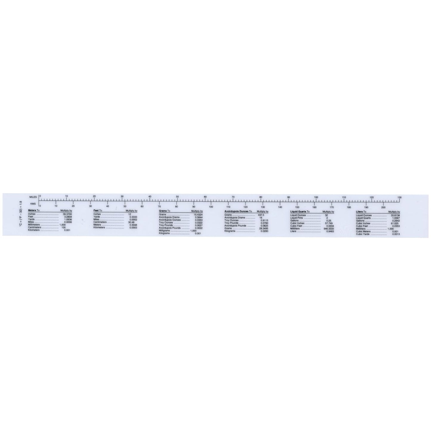 Westcott M-109 Metric/Inch Ruler 30cm Opaque