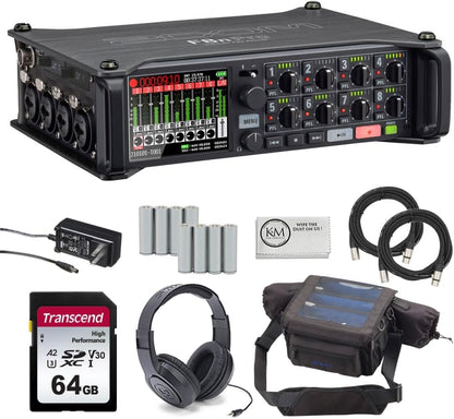 Zoom F8n Pro 8-Input Multitrack Field Recorder Bundle