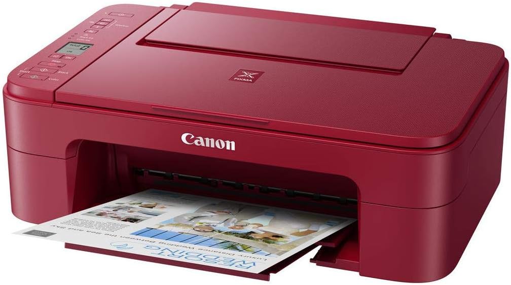 Canon 3771C042 Pixma TS3320 Red Wireless Printer