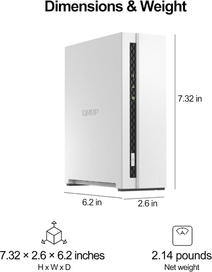 QNAP TS-133-US 1-Bay NAS ARM Quad-Core Diskless