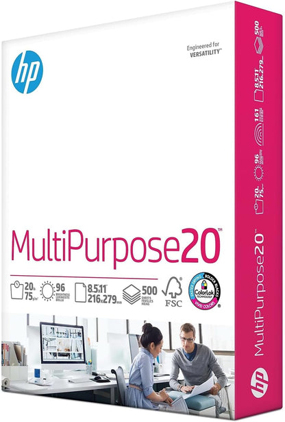 HP 112000 - 8.5x11 Multipurpose Printer Paper, 500 Sheets