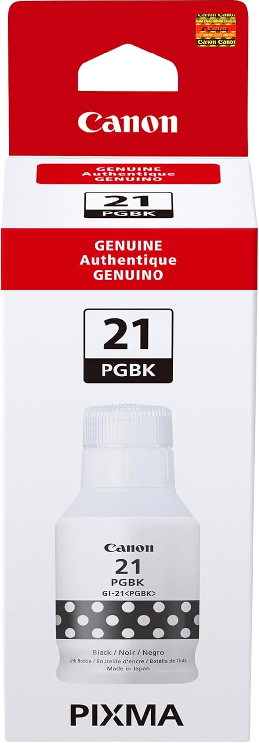Canon GI-21 Black Ink Bottle MegaTank Printers
