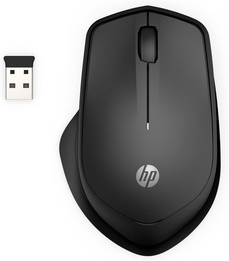 HP Wireless Silent 280M Ergonomic Mouse Black — main product image