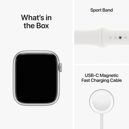Apple Apple Watch Series 8 [GPS, 45mm] - Silver (Renewed)