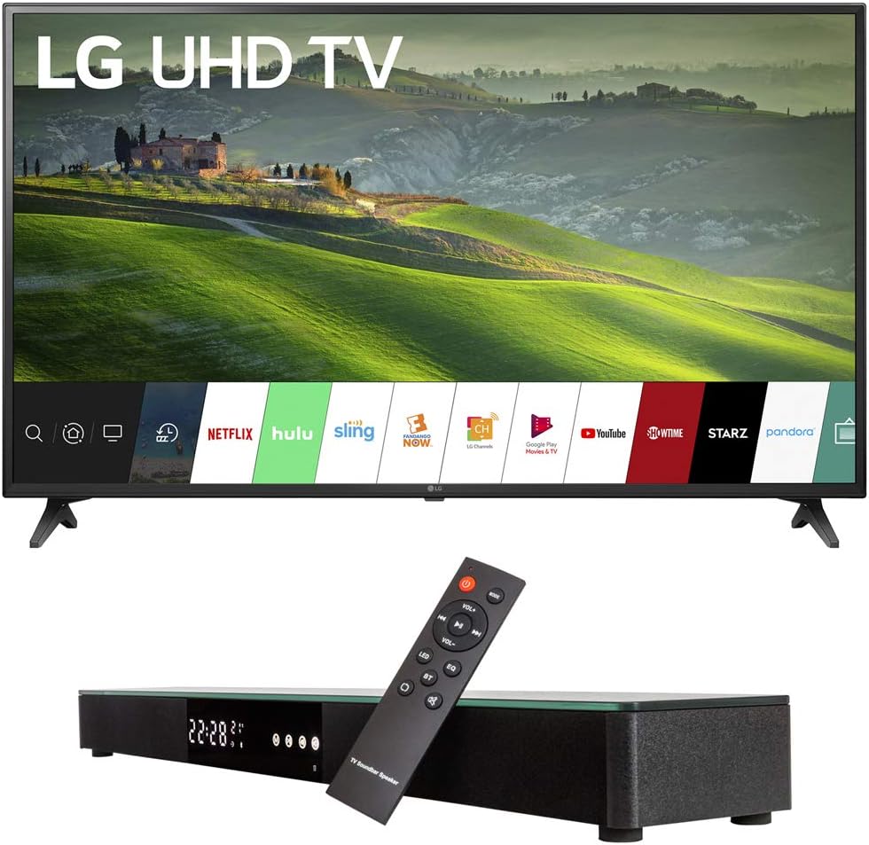 LG 60UM6900 60-inch 4K UHD Smart TV Bundle