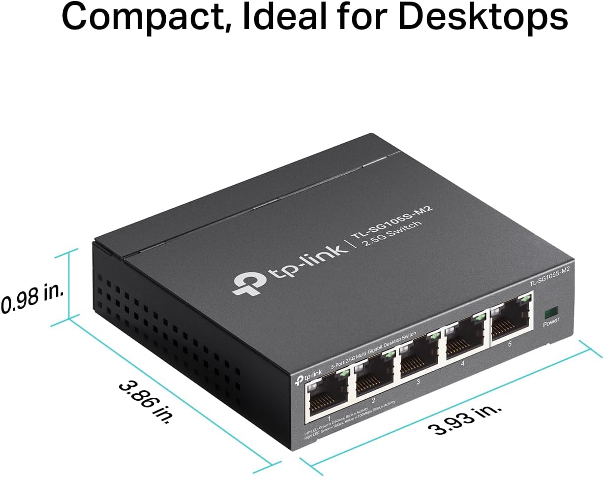 TP-Link TL-SG105S-M2 5-Port 2.5G Multi-Gigabit Switch
