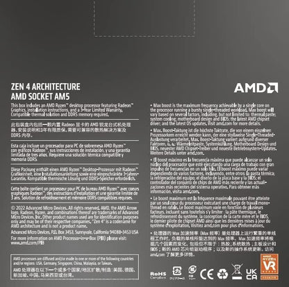 AMD RYZEN 5 7600X 6-Core Unlocked Desktop Processor