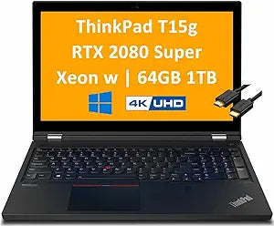 Lenovo Thinkpad T15g i9 RTX 2080S Workstation Laptop